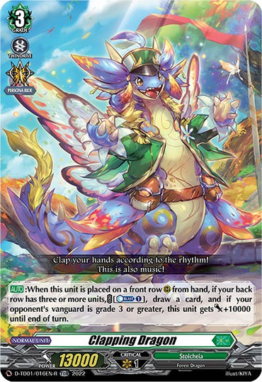 Clapping Dragon (D-TD01/016EN-R) [Urara Haneyama -Bandmaster of Blossoming Bonds-]