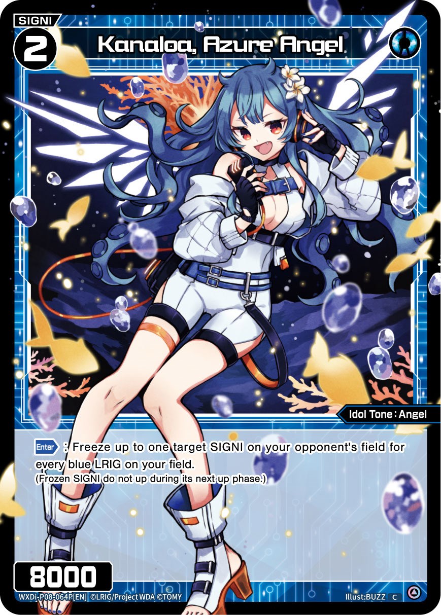 Kanaloa, Azure Angel (Parallel Foil) (WXDi-P08-064P[EN]) [Spread Diva]