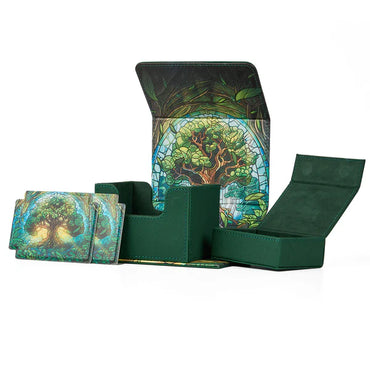 Radiant 100+ Deck Vault Deluxe  - Green - Mythical Forest