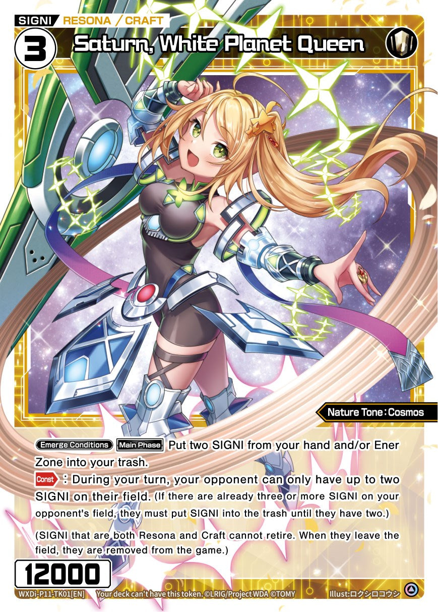 Saturn, White Planet Queen (WXDi-P11-TK01[EN]) [Reunion Diva]