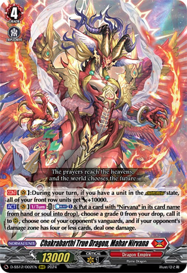 Chakrabarthi True Dragon, Mahar Nirvana (D-SS12/002EN) [Triple Drive]